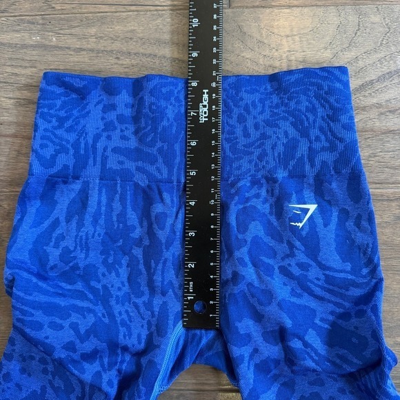 Gymshark Vital Seamless 2.0 Leggings Royal Blue Animal Print Athleisure Size XS - Picture 5 of 9
